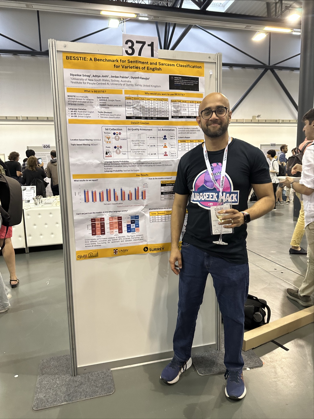 Aditya at ACL 2025, Vienna.