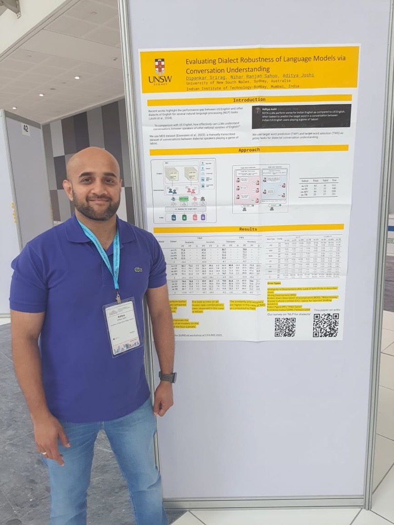 Aditya at COLING 2025, Abu Dhabi.
