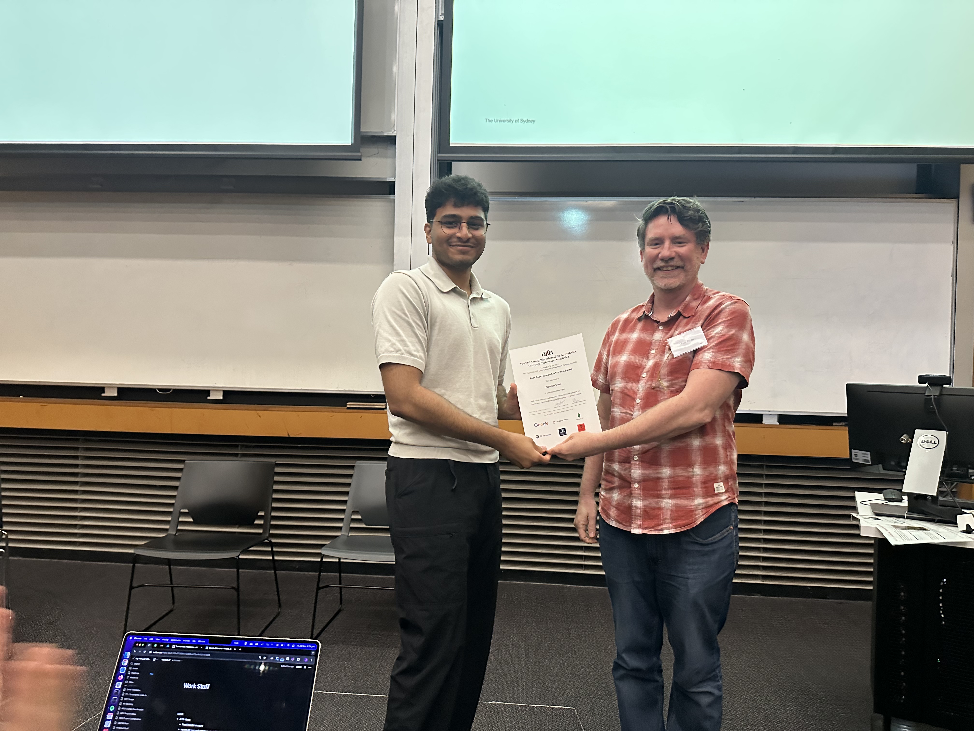 Dipankar at ALTA 2025, Sydney.