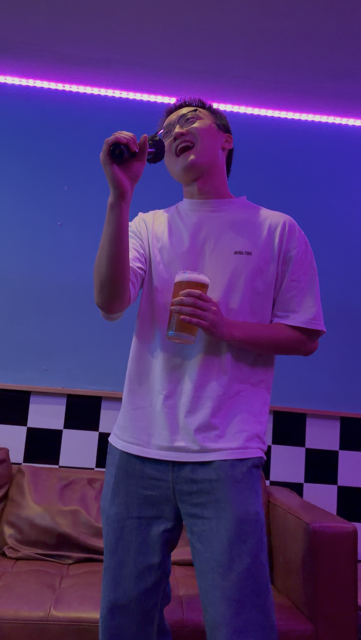 Haokai at karaoke night.